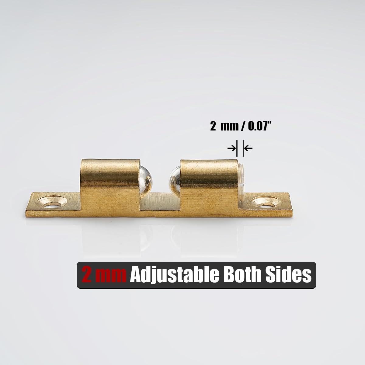 JQK Cabinet Door Catch, Closet Ball Tension Latch, Solid Brass 4 Pack 70mm, HBC200-P4 - Image 6