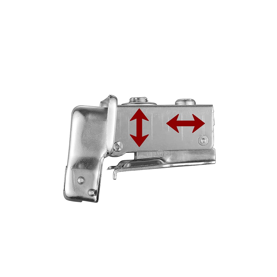 JQK Cabinet Door Hinges Soft Closing, 1/2" Partial Overlay Cupboard Door Hinge for Face Frame Cabinets, Metal 10 Pack, CH300-SN-P10 - Image 4