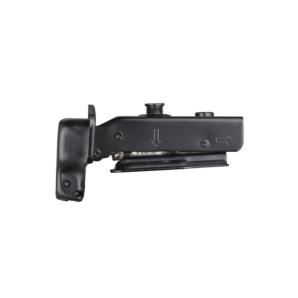 JQK Cabinet Hinges Black, 100 Degree Soft Closing Full Overlay Door Hinge for Frameless Cabinets, Stainless Steel Matte Black Finish, 4 Pack, CH100-PB-P4 - Image 7