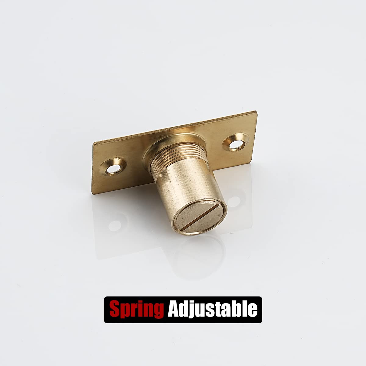 JQK Closet Ball Catch Door Hardware, Stainless Steel Catch Adjustable with Strike Plate, Gold Finish 2 Pack, HBC100-BG-P2 - Image 7